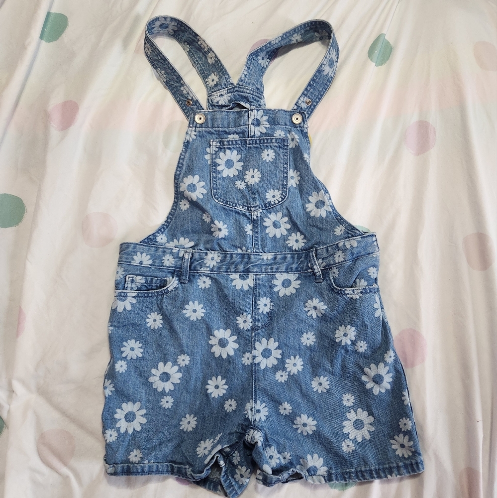 Girls overall shorts size 14
